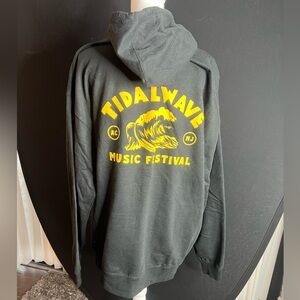 Black tidalwave Hoodie for Men